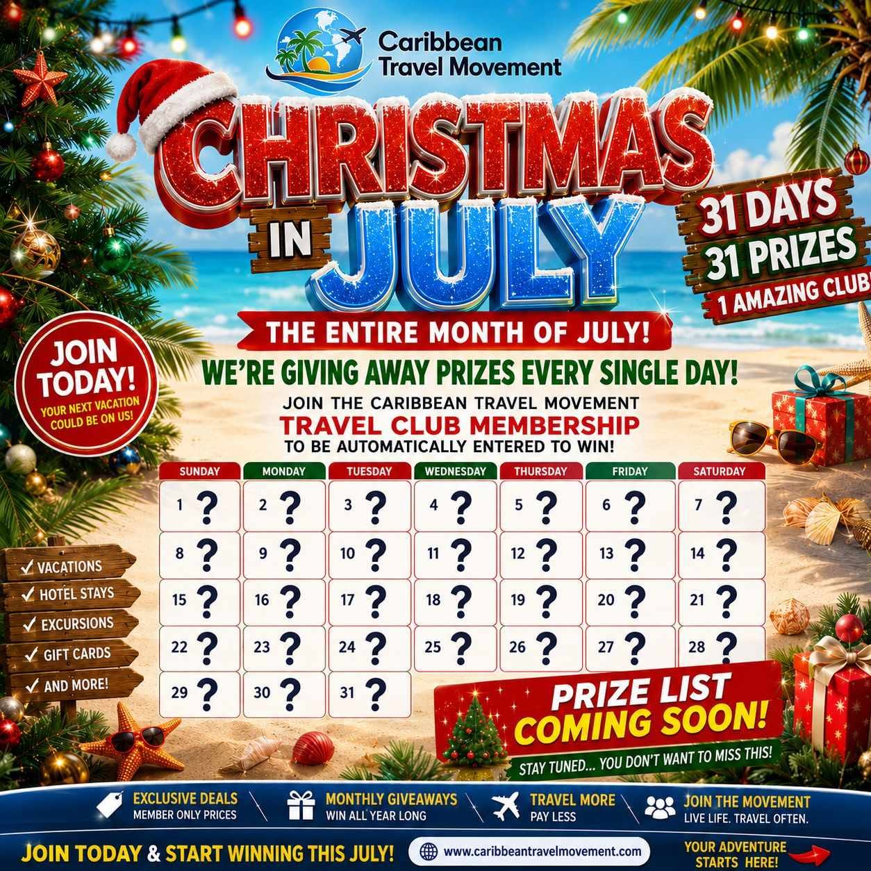 Christmas In July - Social Club Membership Registration