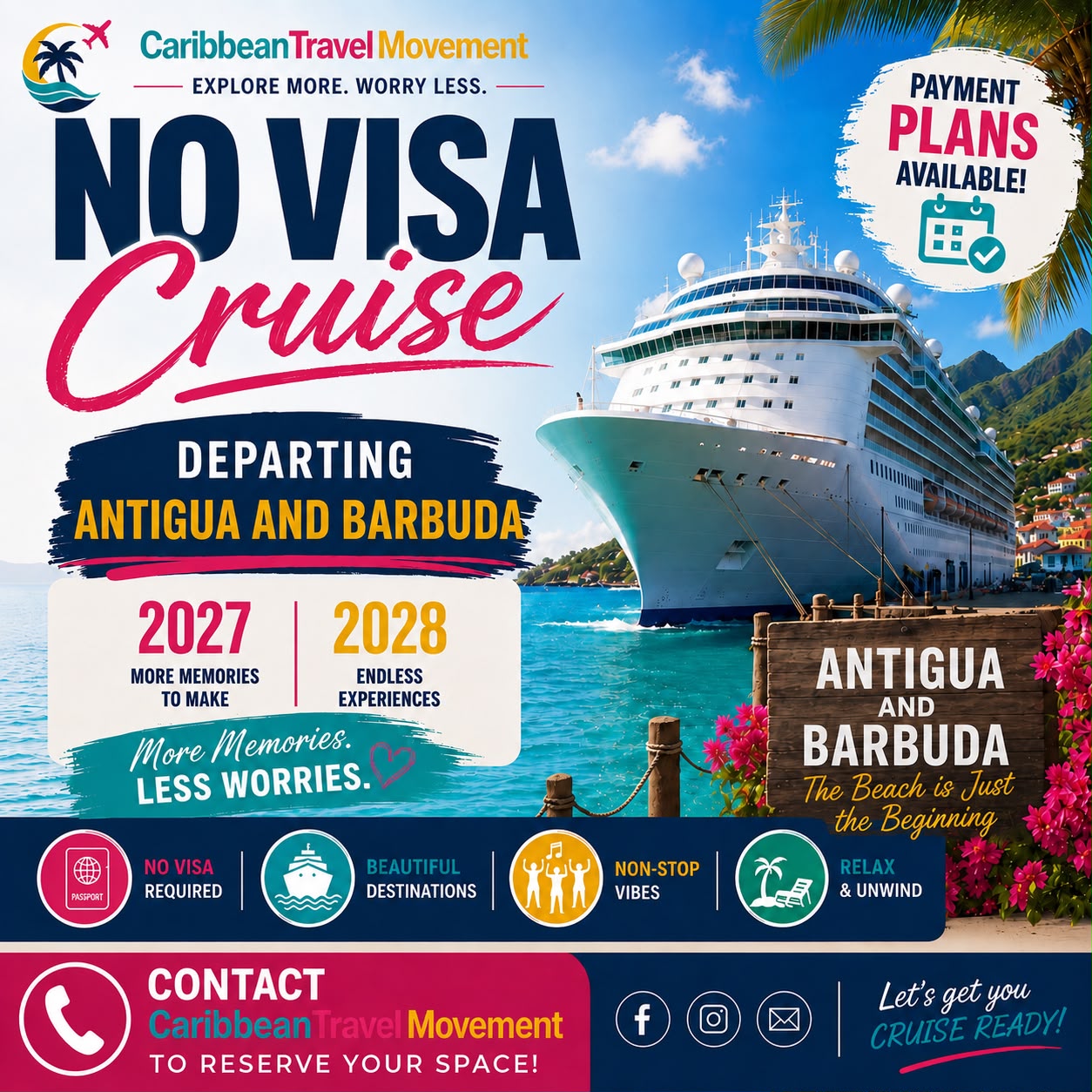 Antigua & Barbuda 14 Days Cruise Package
