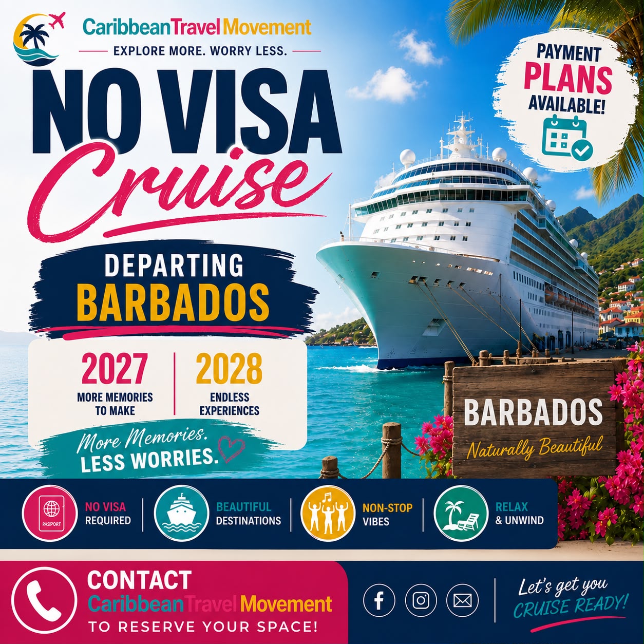 Barbados 14 Days Cruise Package